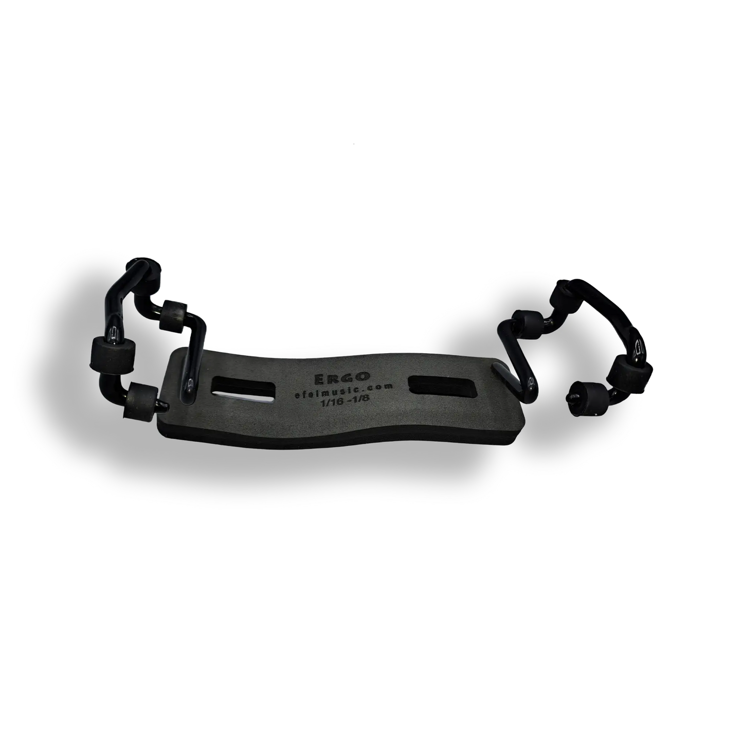 EFEL Ergo violin shoulder rest 1/16-1/8 low top view